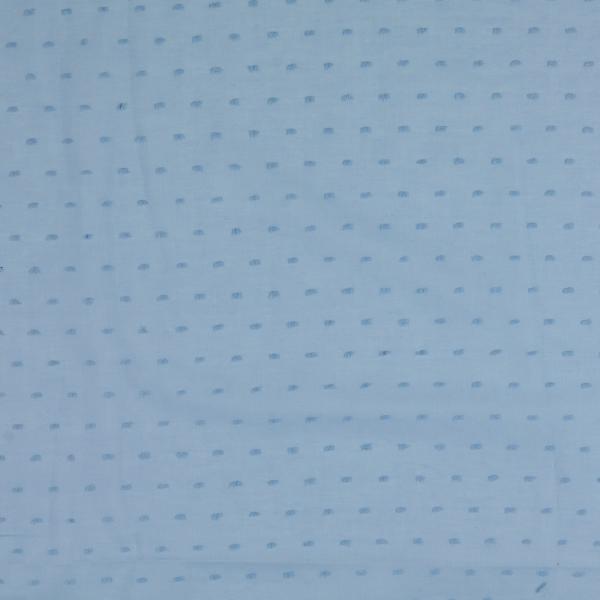 Dobby Voile - uni, bleu